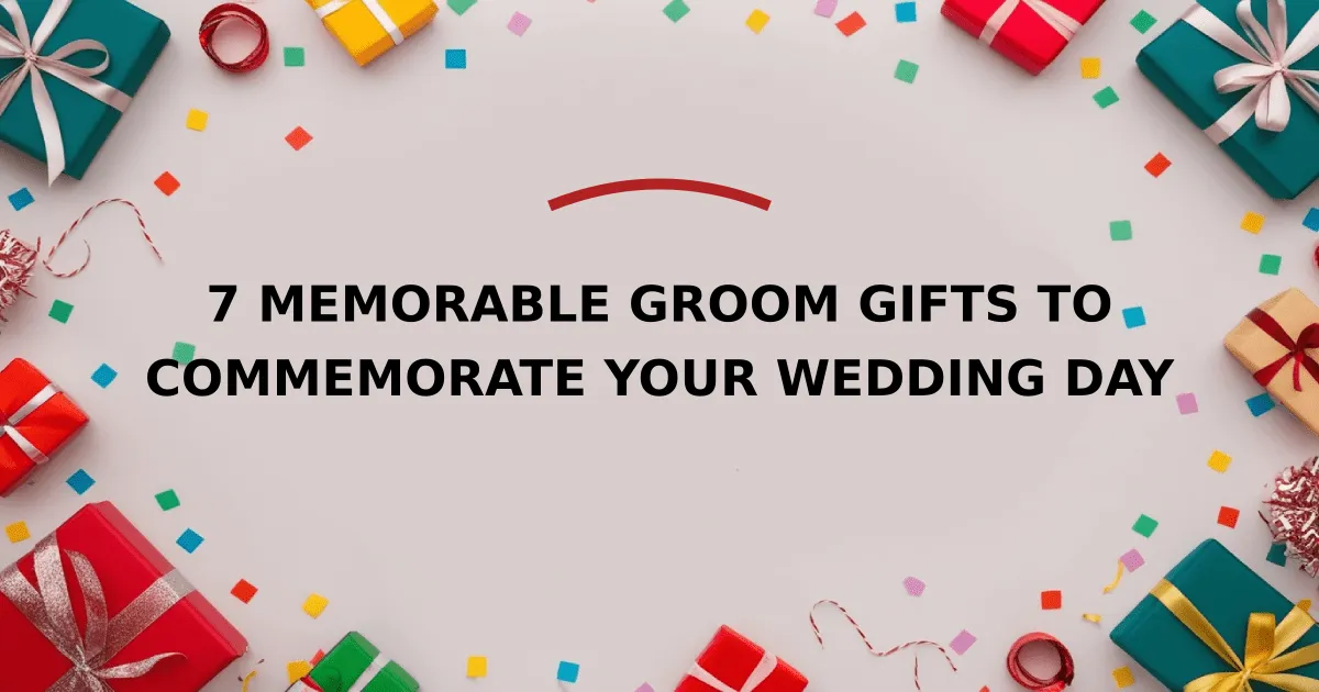 7 Memorable Groom Gifts to Commemorate Your Wedding Day